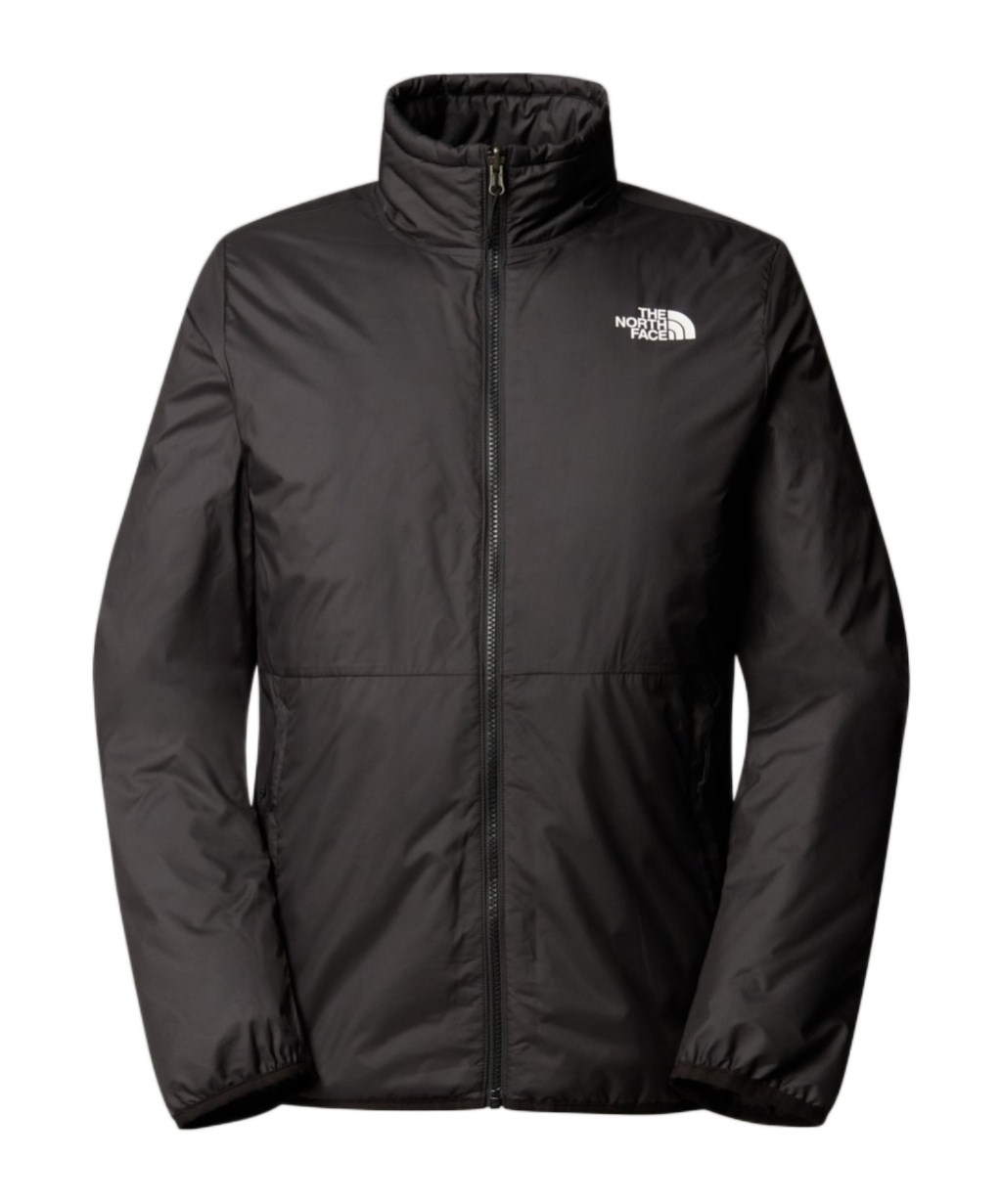 The North Face Dryvent Mono Black Jacket With Logo Printed On The Front In Tech Fabric Man In Black
