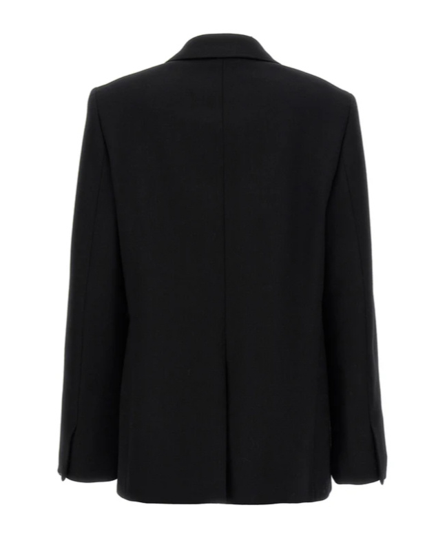 Jil Sander Single-breasted Blazer With Notch Lapel In Black