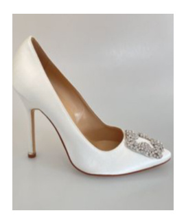 Manolo Blahnik Pointed High Heels In White