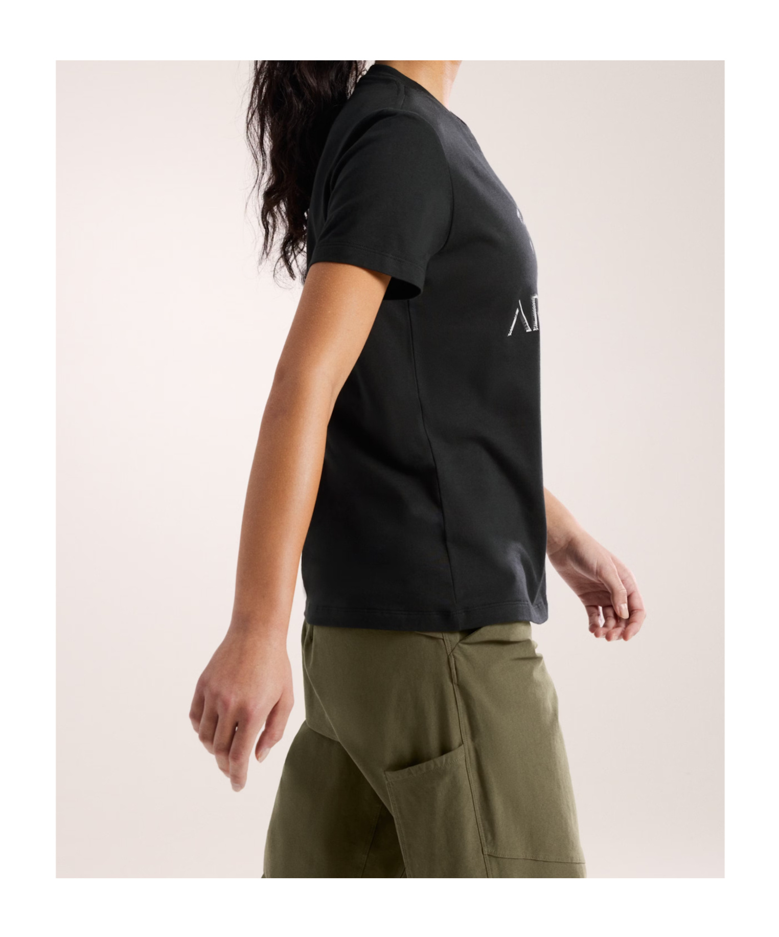 Arc'teryx Arc'word Cotton T-shirt Women's In Black