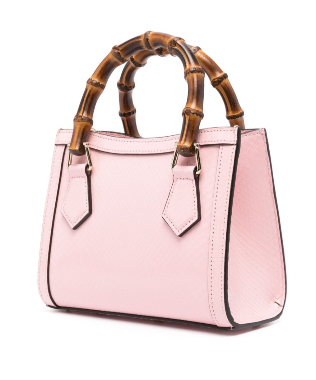 Gucci Small Diana Leather Tote Bag In Nude