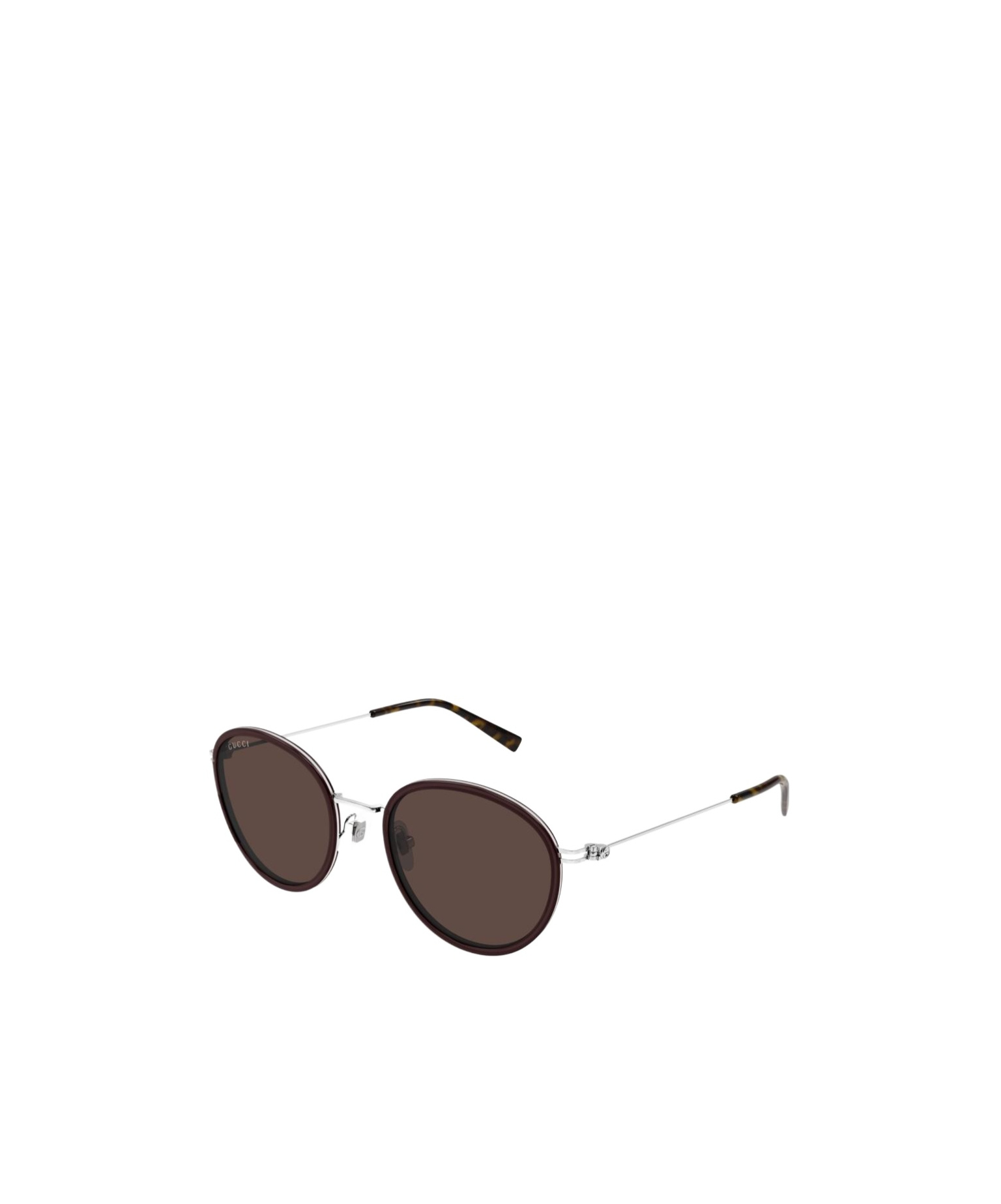 Gucci Oval-frame Tinted Sunglasses In Brown