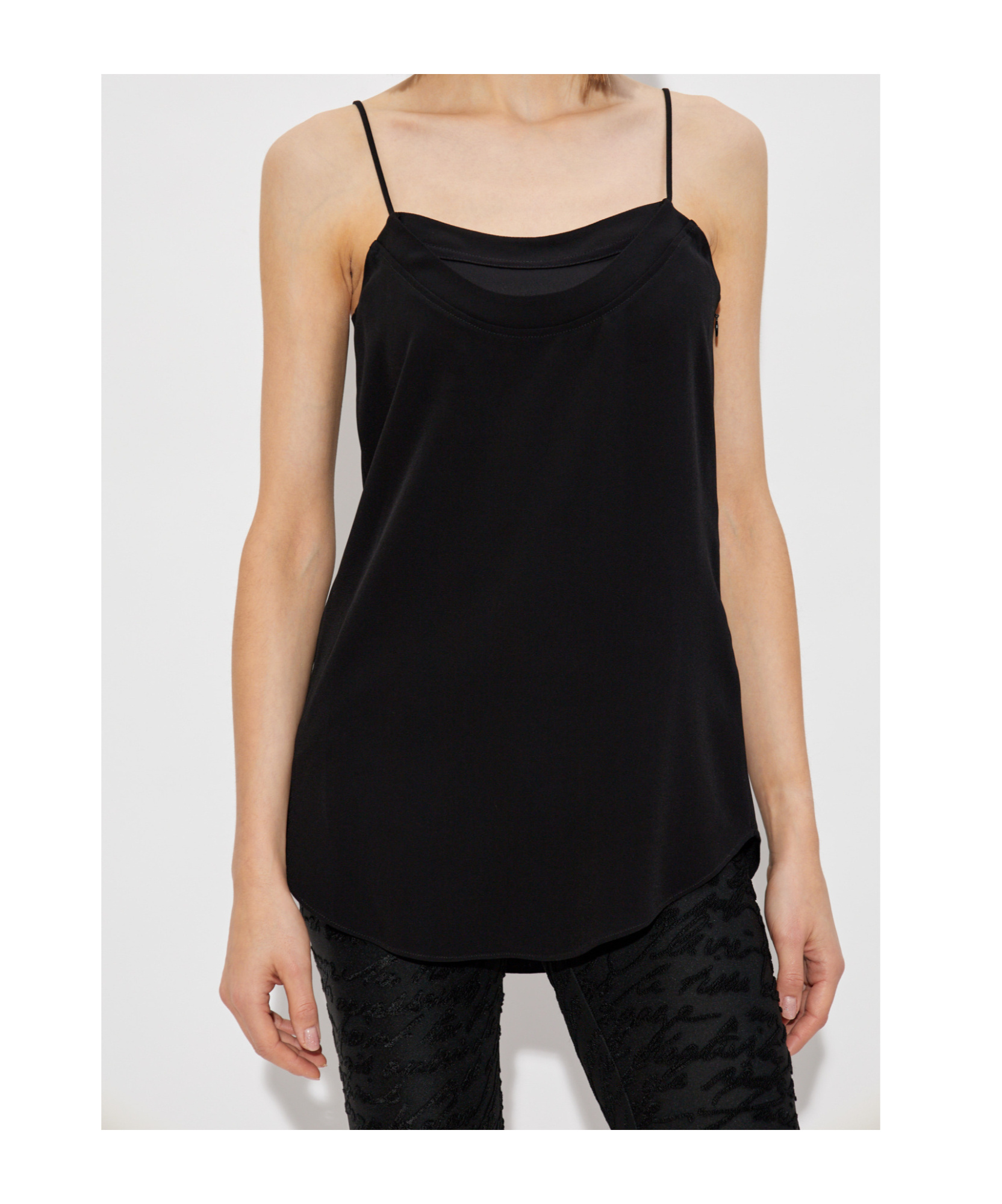 Balmain Layered Top In Black
