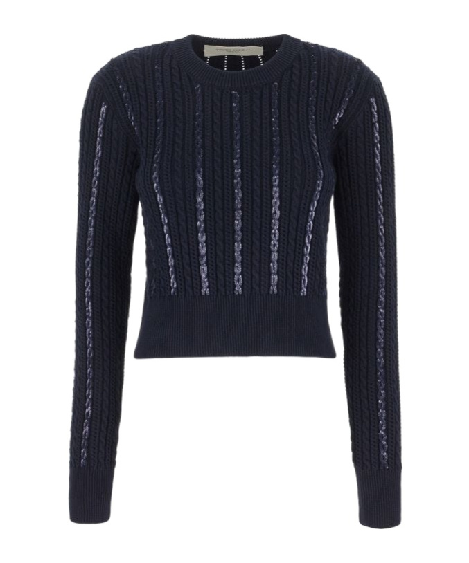 Golden Goose Women's Sweater Sequin In Black