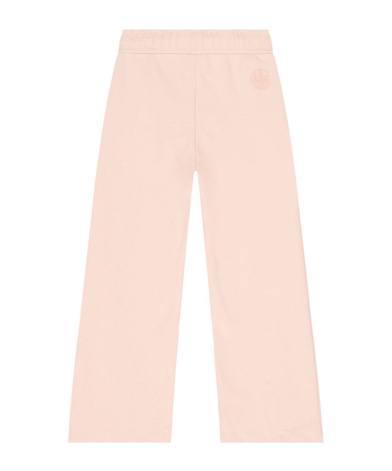 Chloé Logo-embroidered Track Pants In Nude