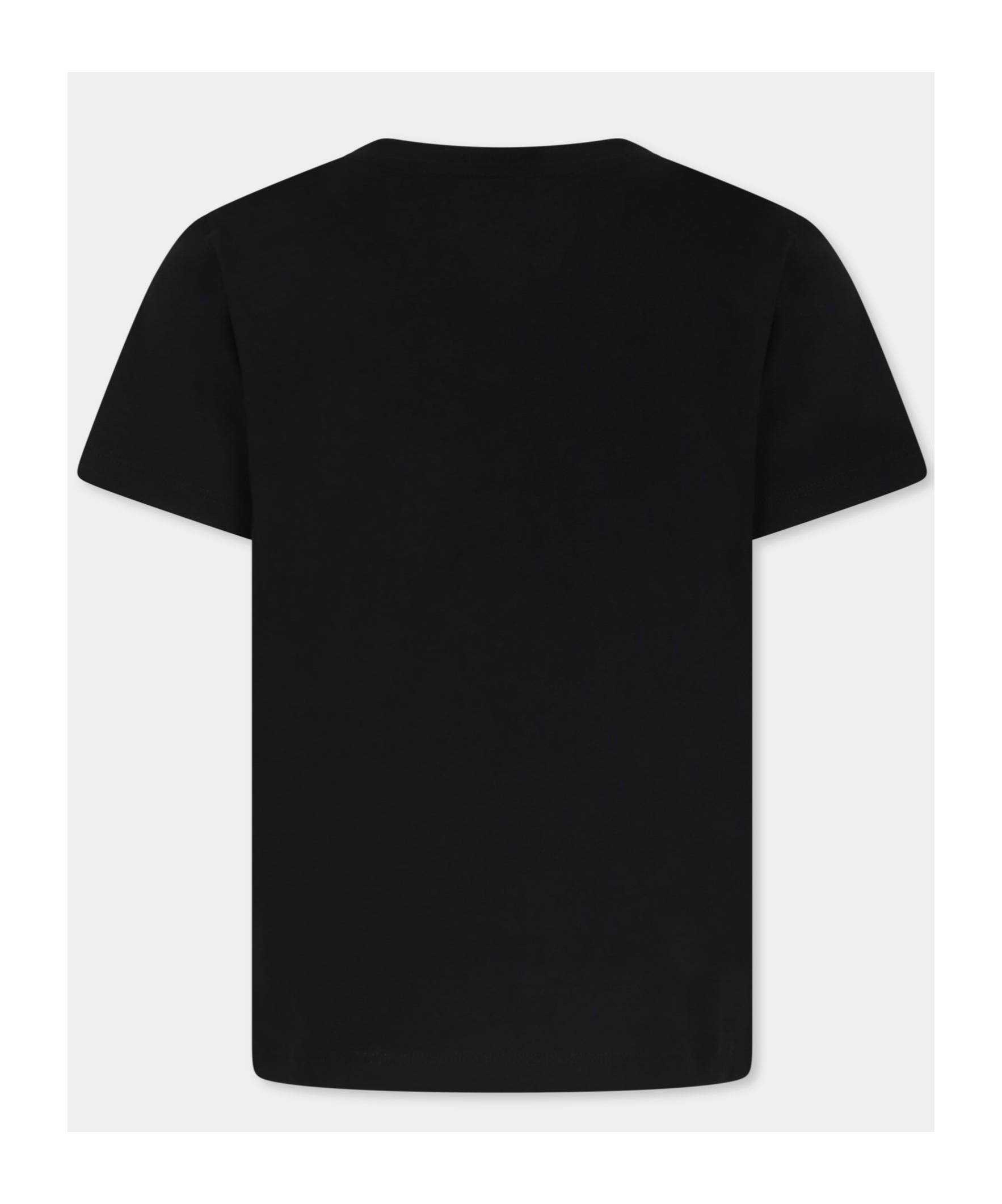 Balmain Logo-embroidered Organic Cotton T-shirt In Black