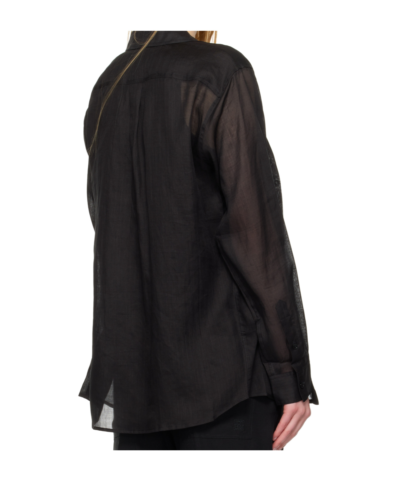 Totême Long Sleeve Shirt In Black