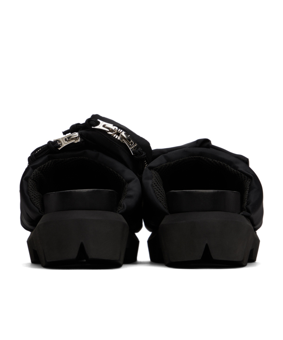 Sacai Multi-pocket Slides In Black