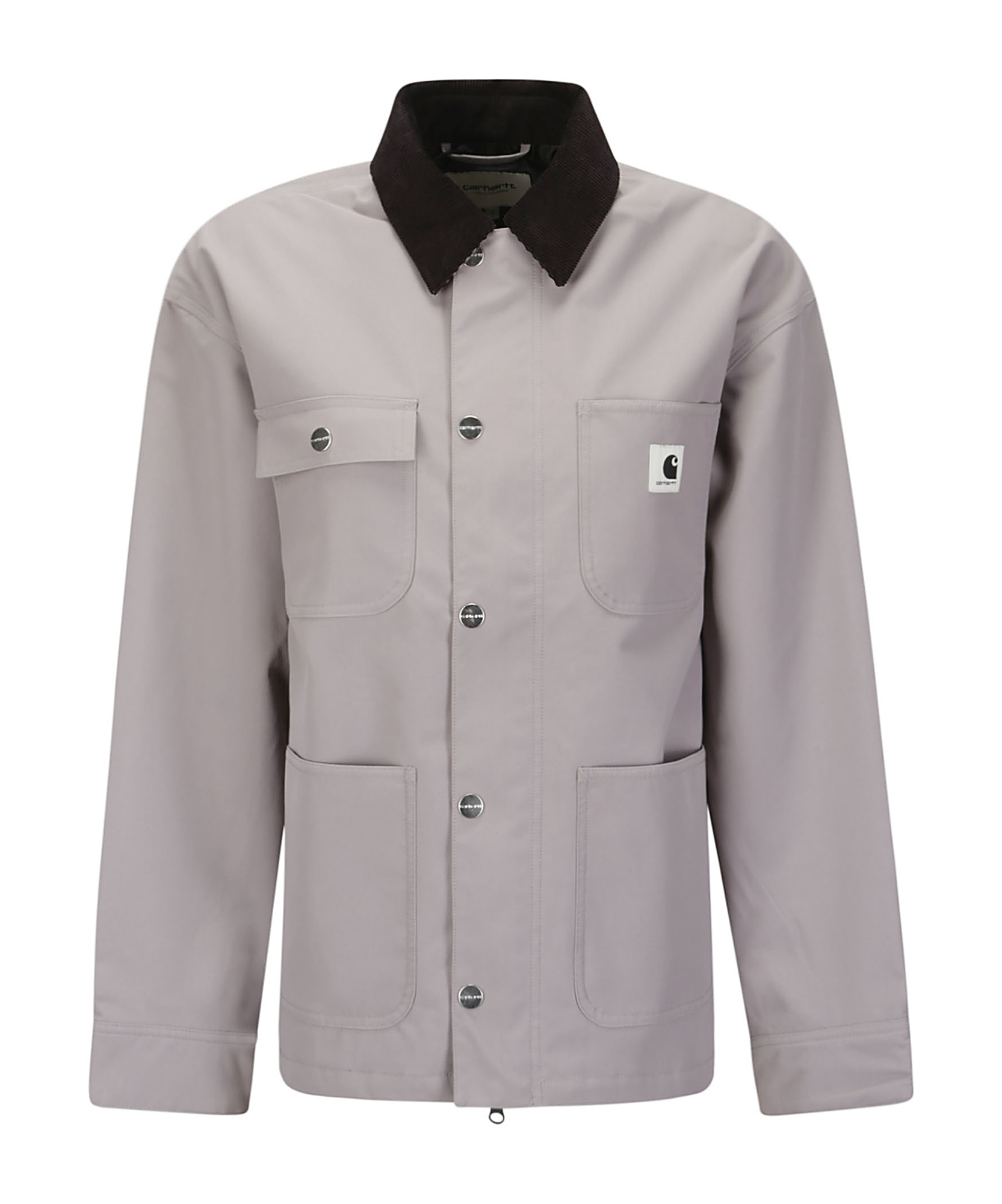 Carhartt Omens Yosemite Clapton Patch-pockets Relaxed-fit Woven Jacket In Gray