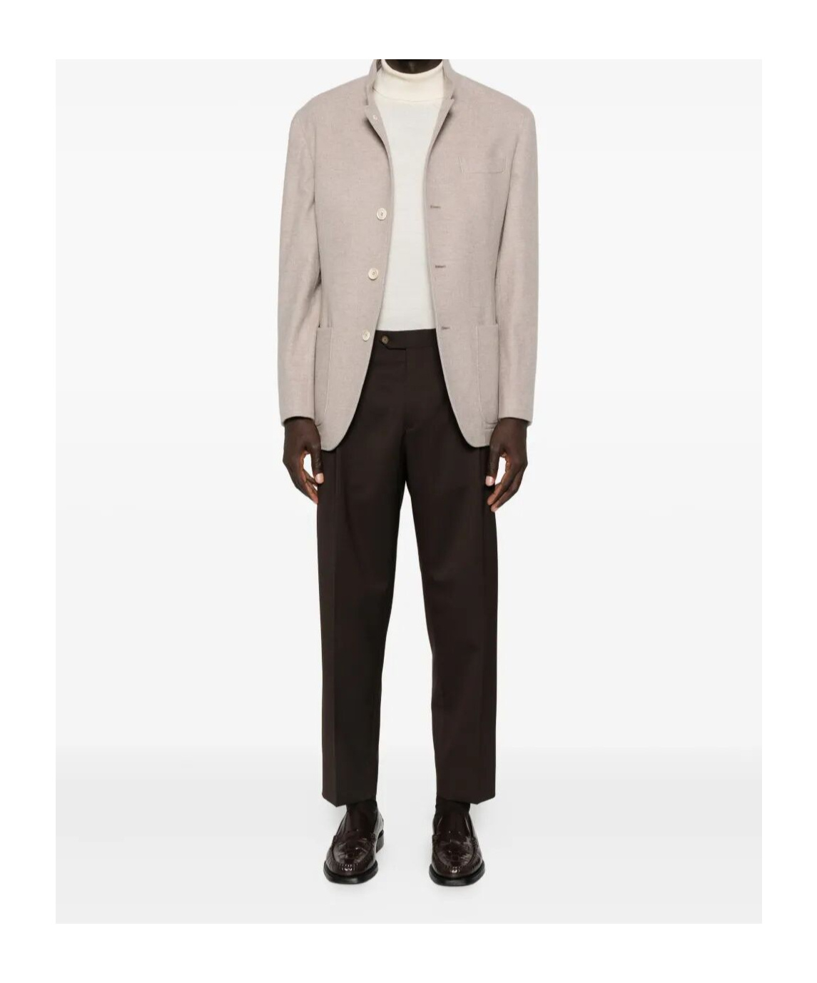 Brunello Cucinelli Cashmere Single-breasted Blazer In Multi
