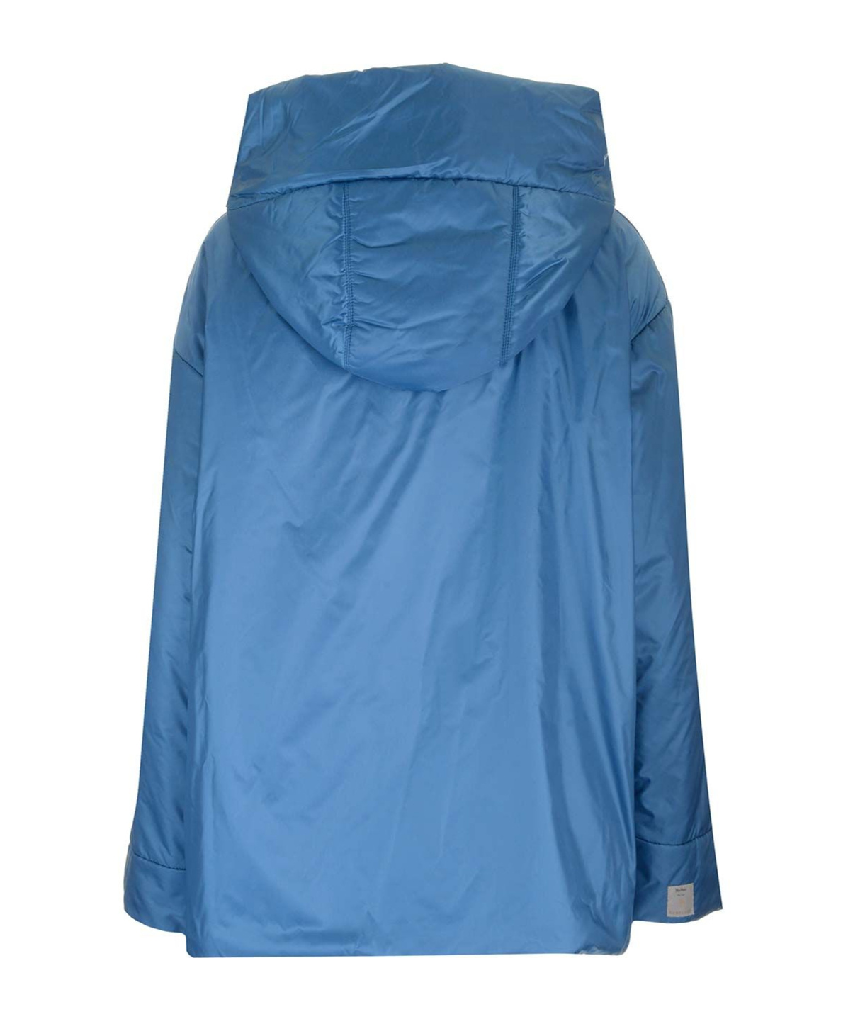 Max Mara Hooded Cotton Suit In Blue