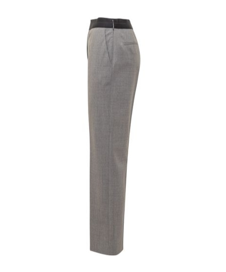 Msgm Virgin Wool Trousers In Gray