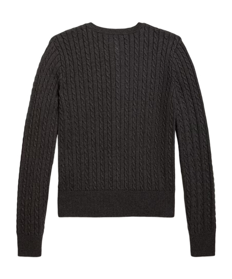Polo Ralph Lauren Cable-knit Cardigan In Black