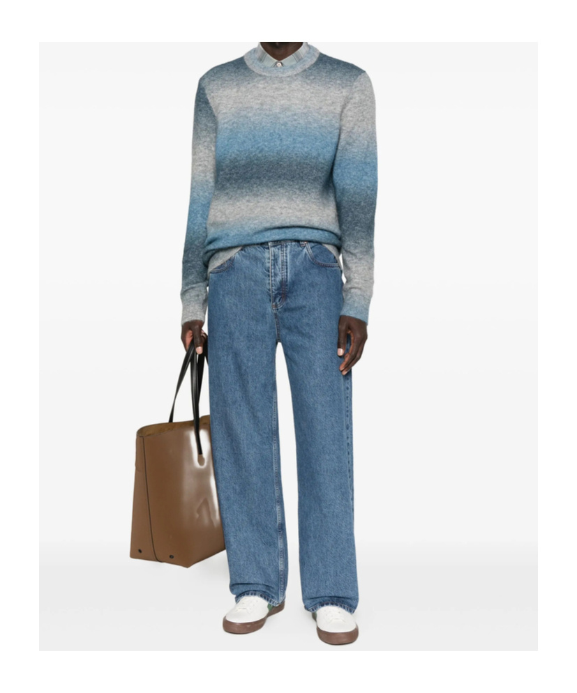 Samsoe & Samsoe Striped Sweater In Blue