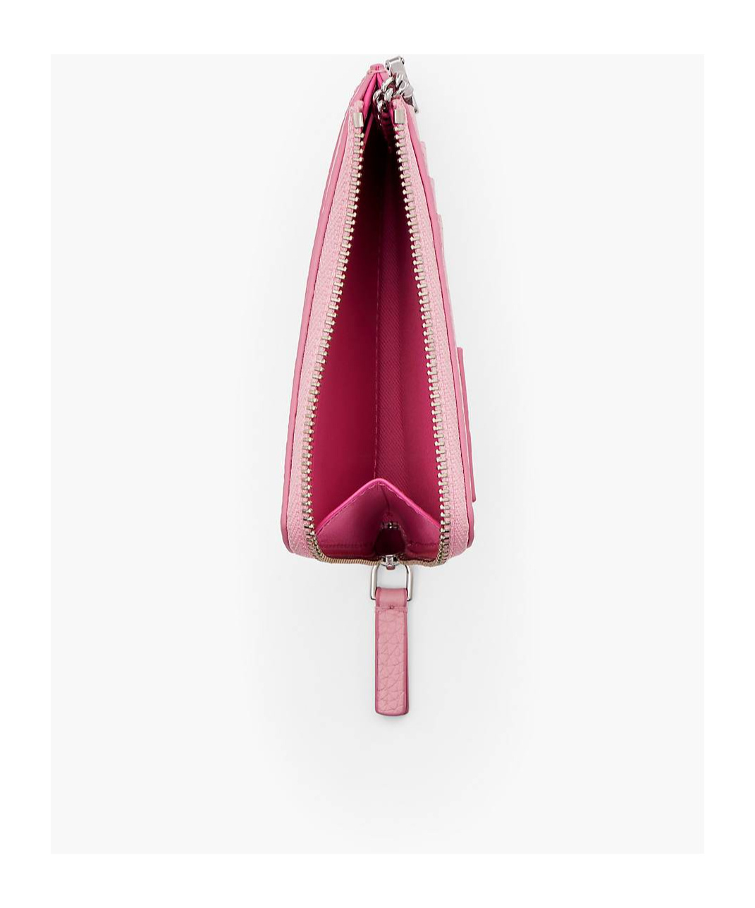 Marc Jacobs The Top Zip Multi Leather Wallet In Pink
