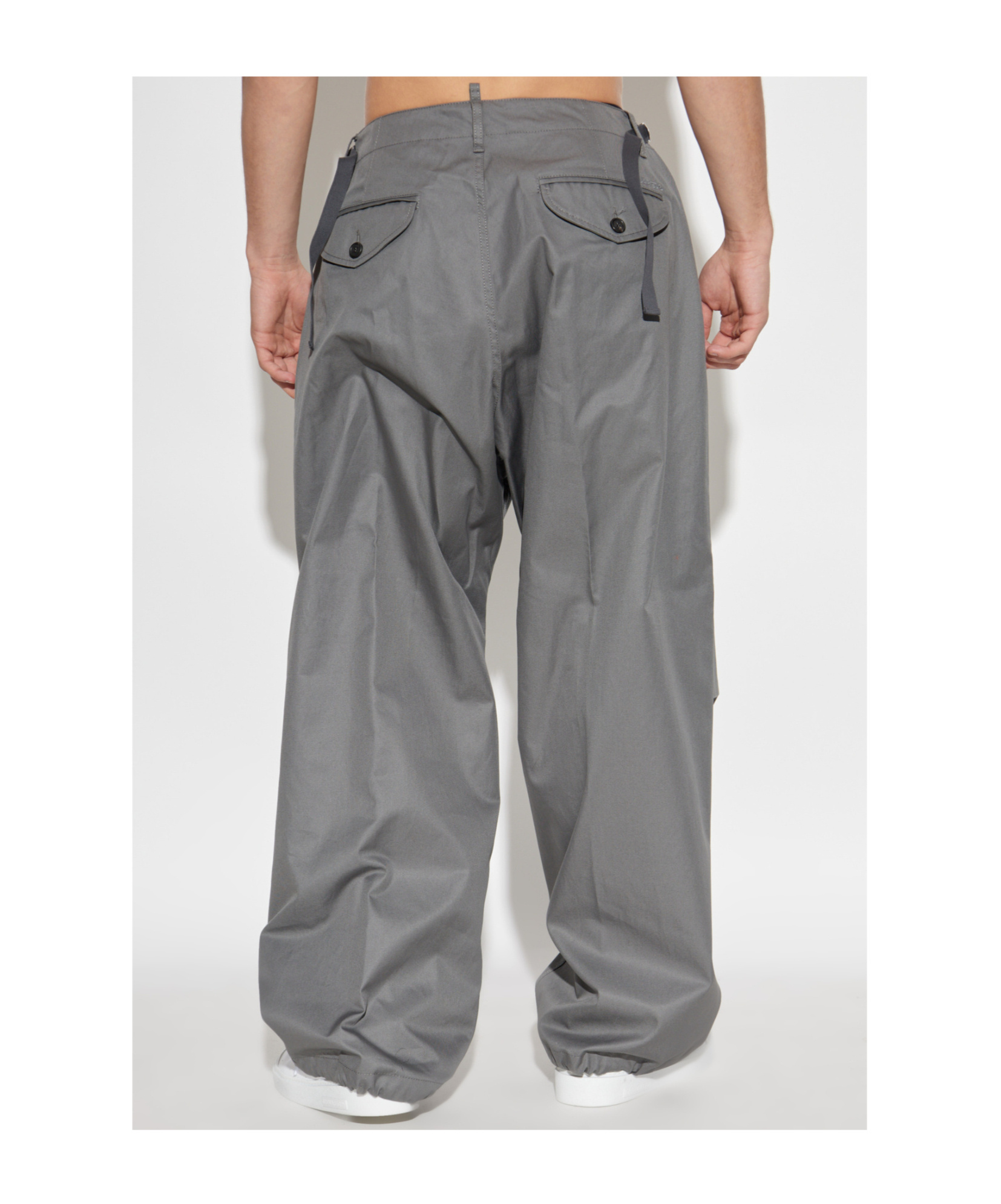 Dsquared2 Belt Loop Casual Pants In Gray