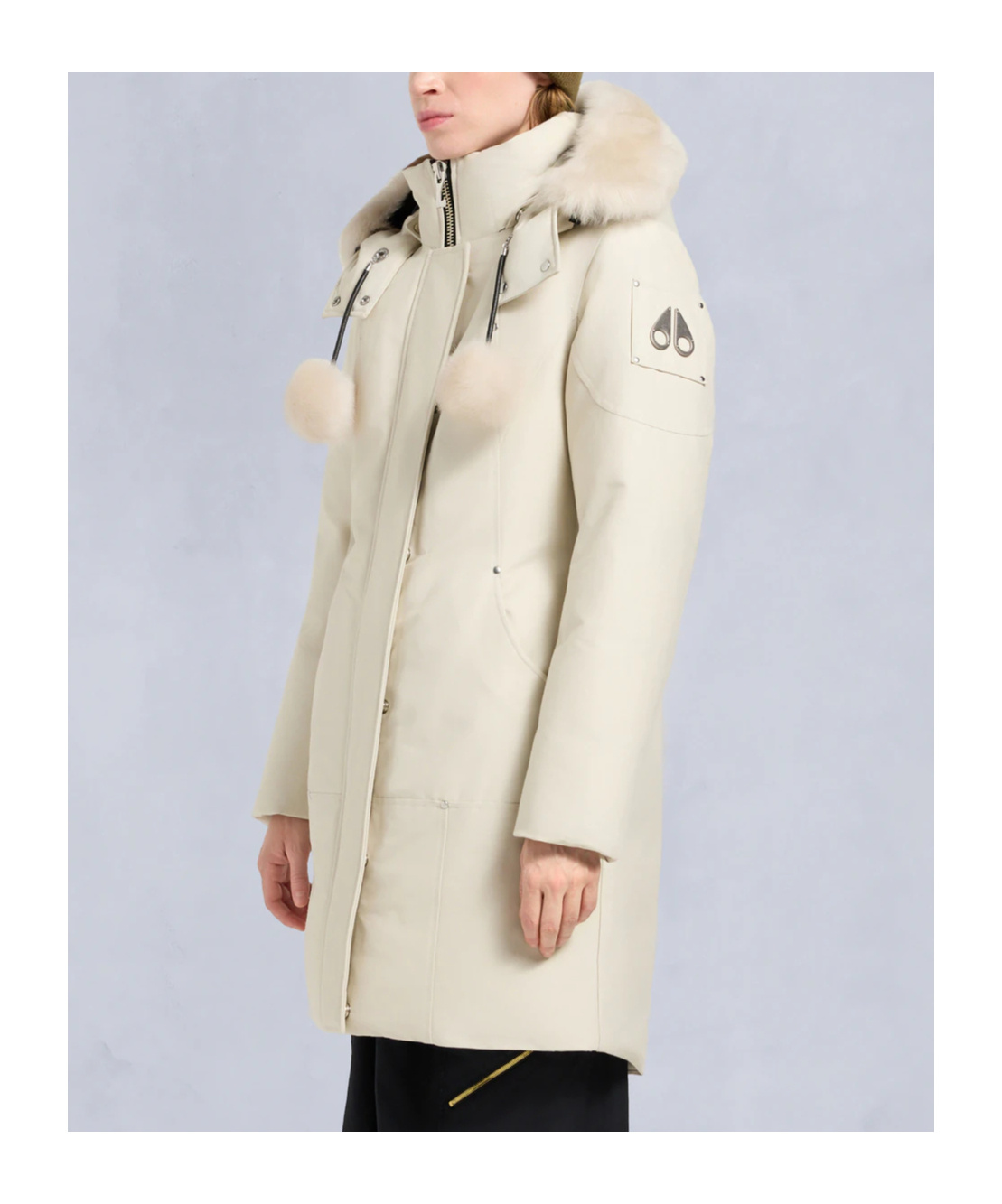 Moose Knuckles Stirling Parka Lds Outerwear In White