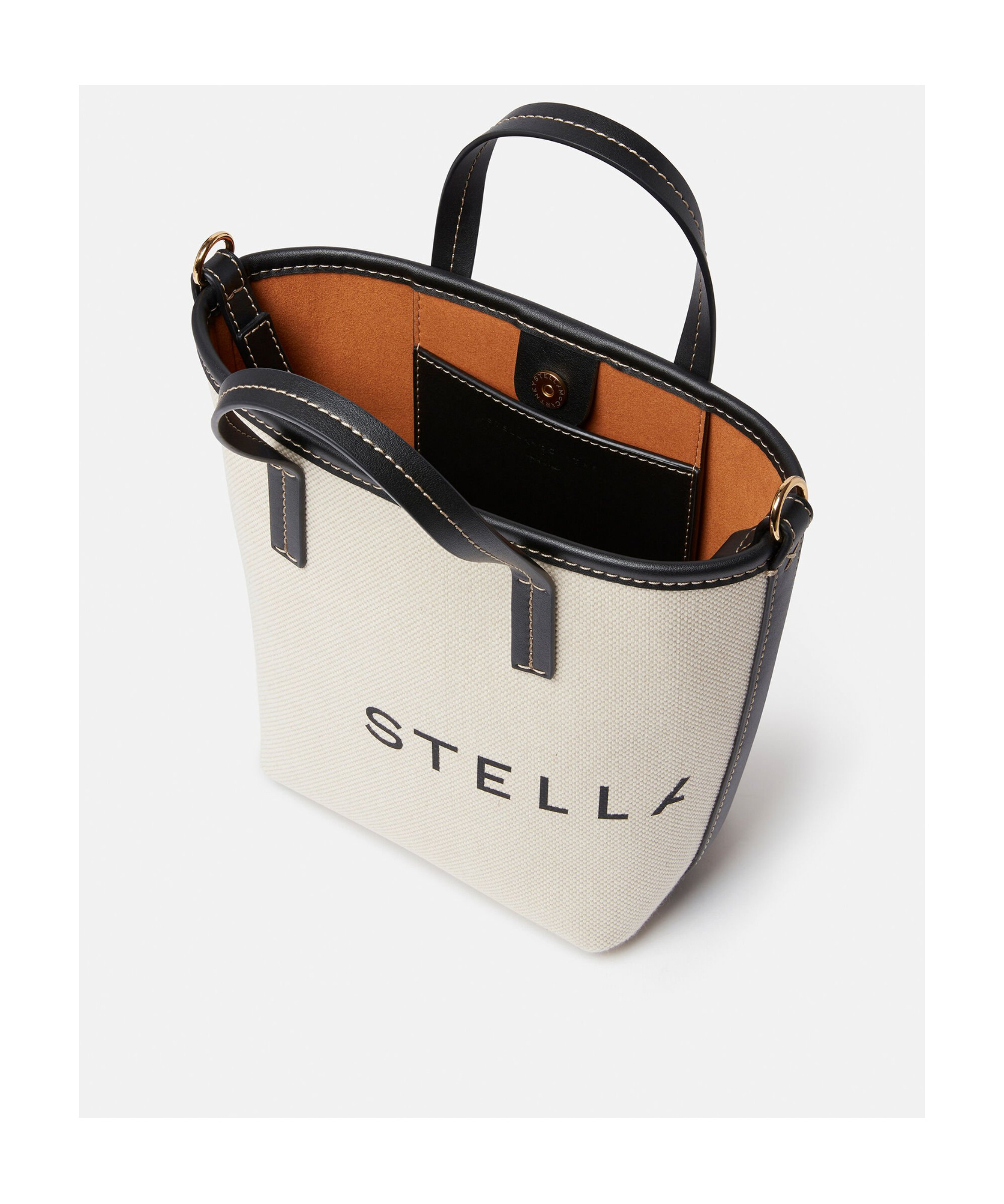 Stella Mccartney Logo-printed Top Handle Bag In White