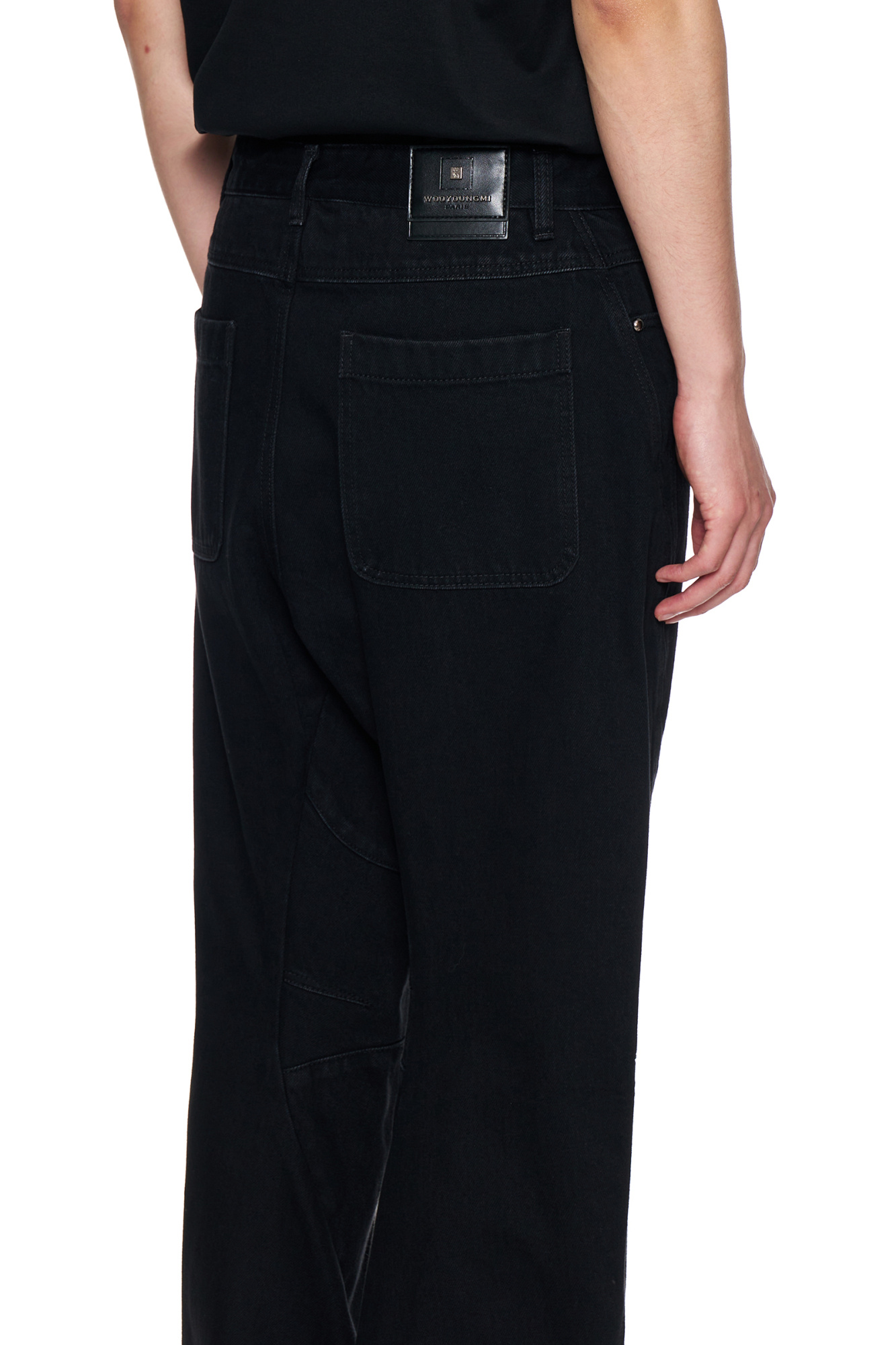 Wooyoungmi Stitched Jeans In Black