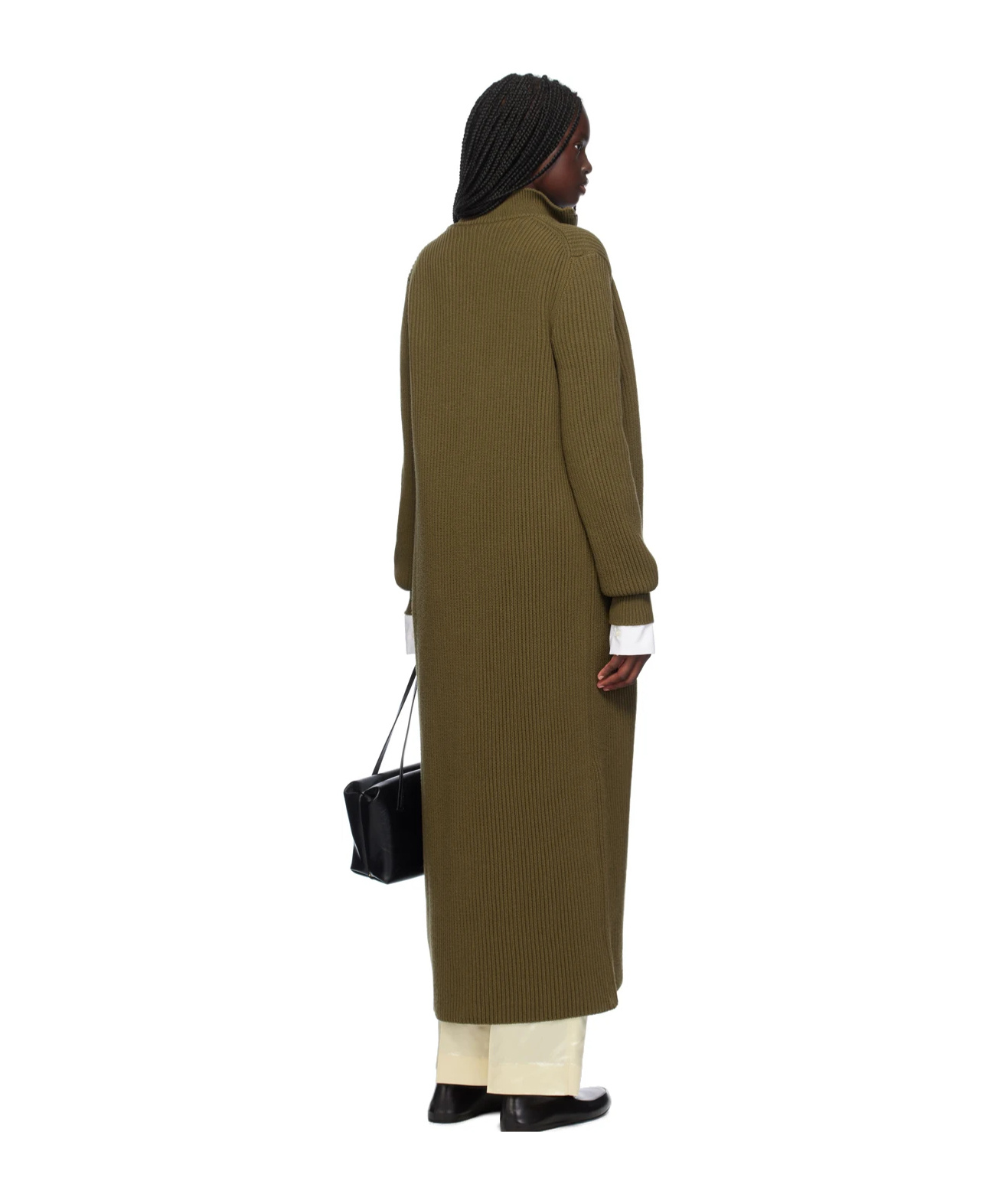 JIL SANDER ZIP TURTLENECK SWEATER