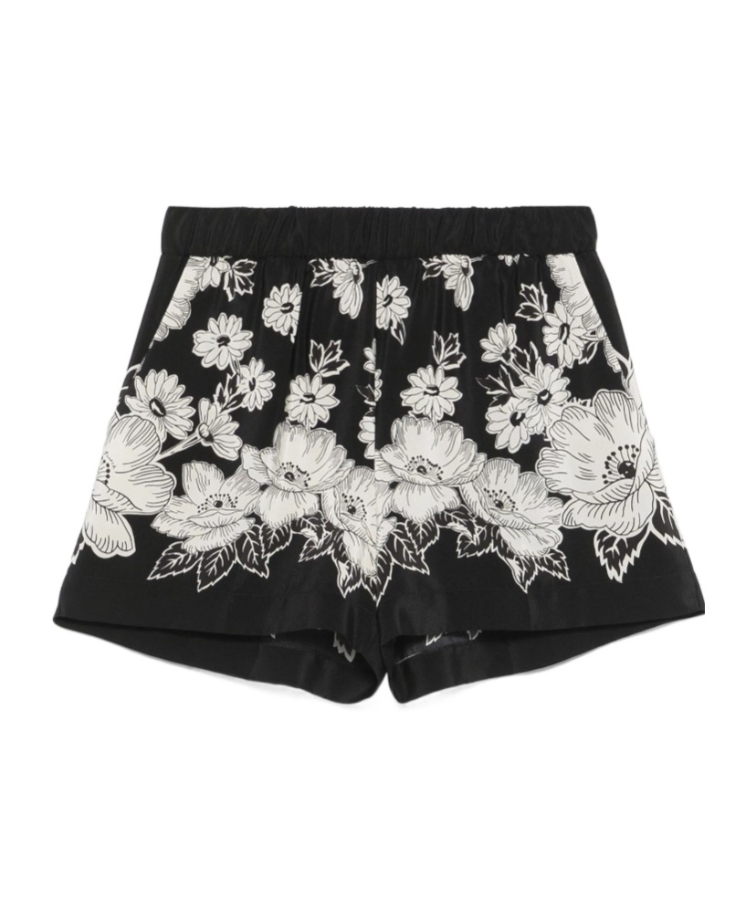 P.a.r.o.s.h Elastic Waist Shorts In Black