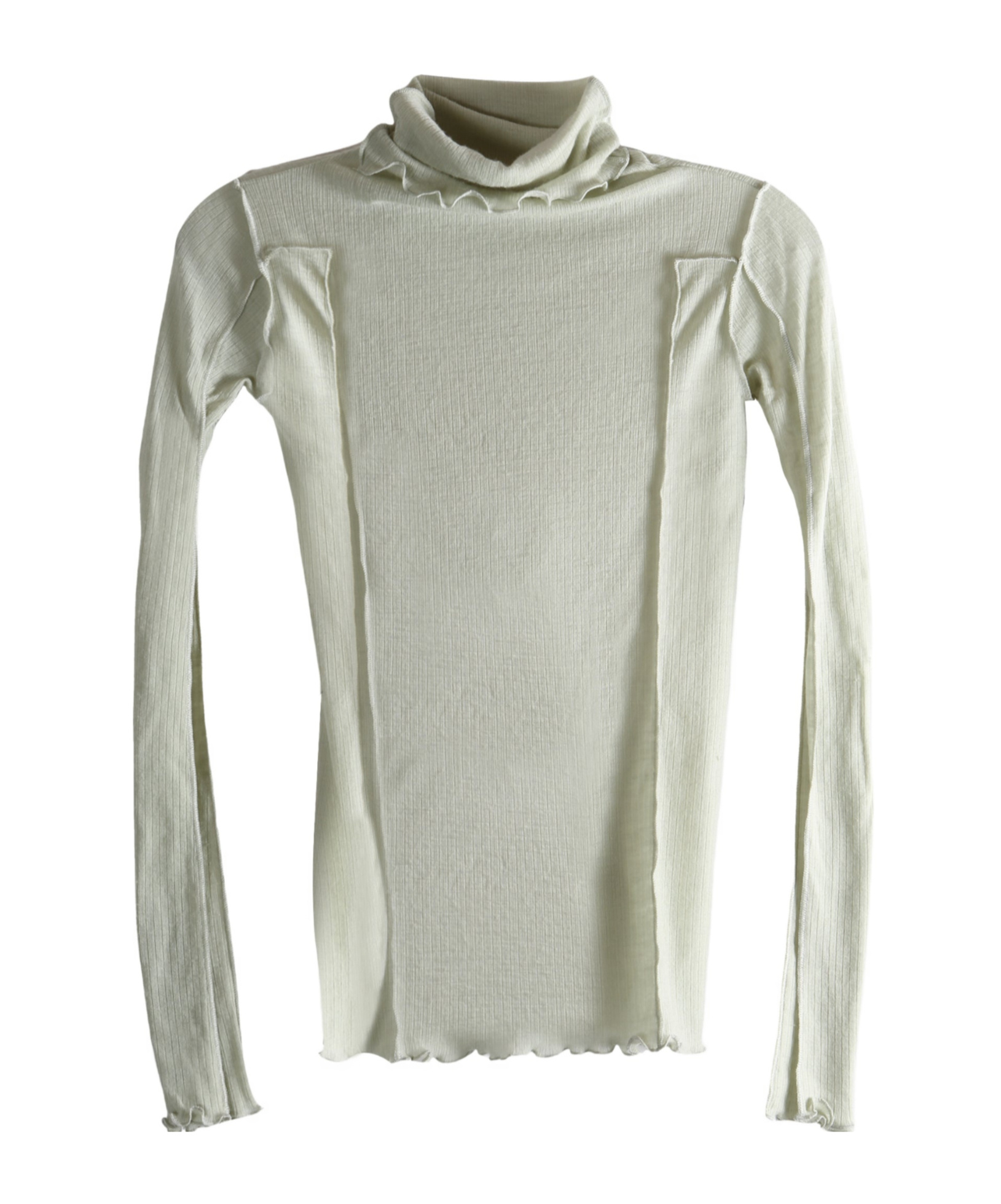 Baserange Turtleneck Knitted T-shirt In Gray
