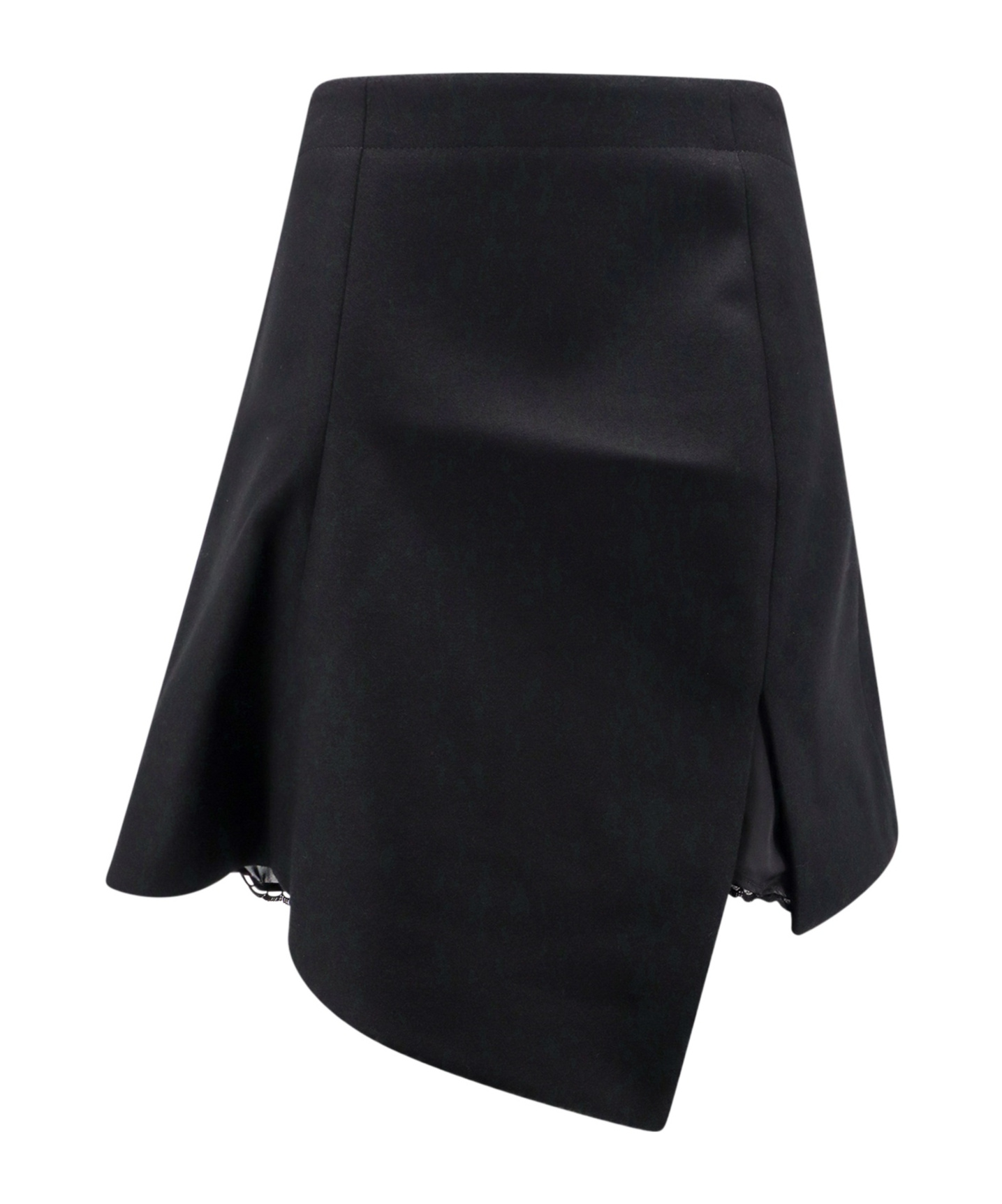 Sacai Asymmetric Skirt In Black