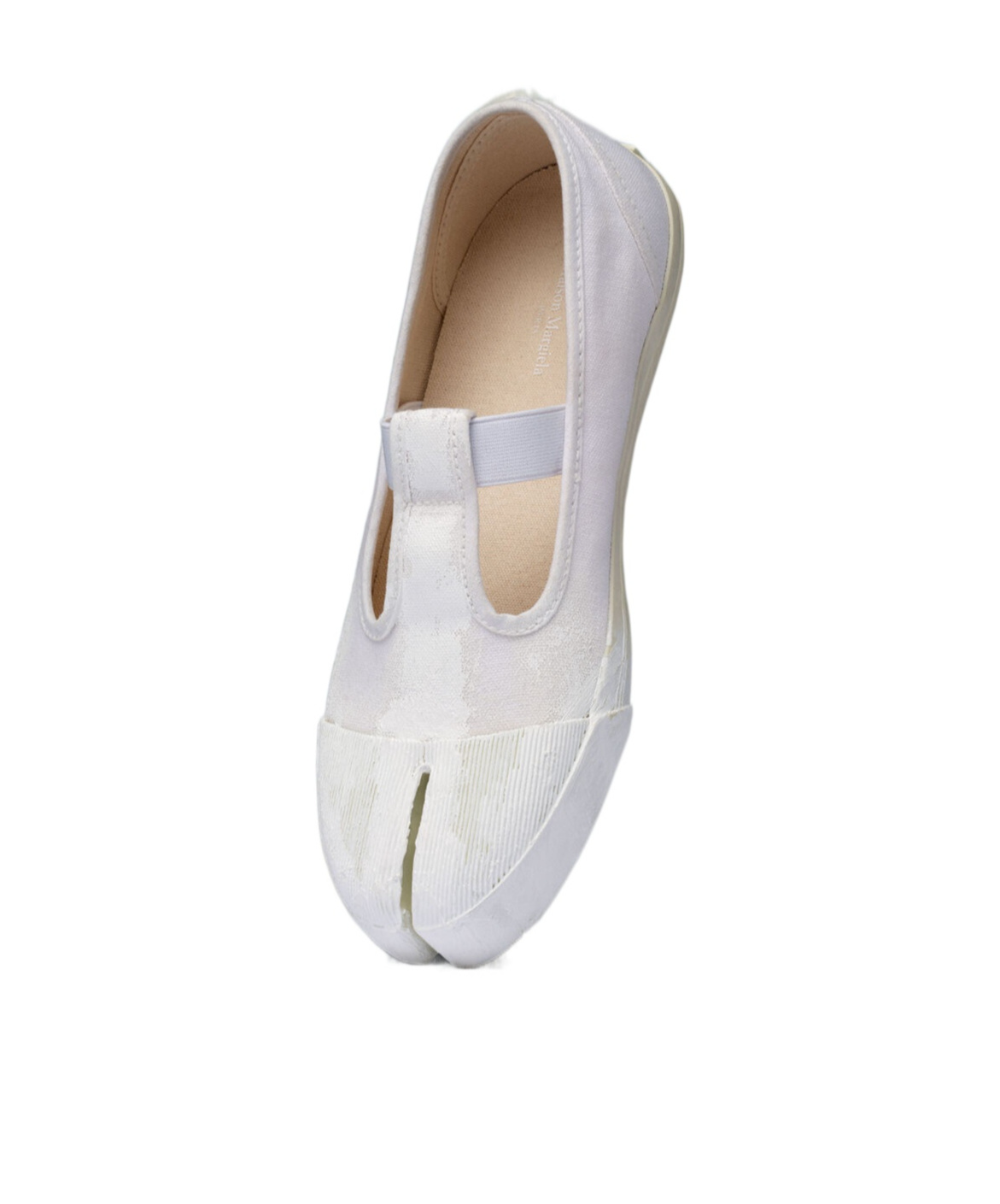 Maison Margiela Rubber Sole Sneakers Featuring Cut-out Detail In White