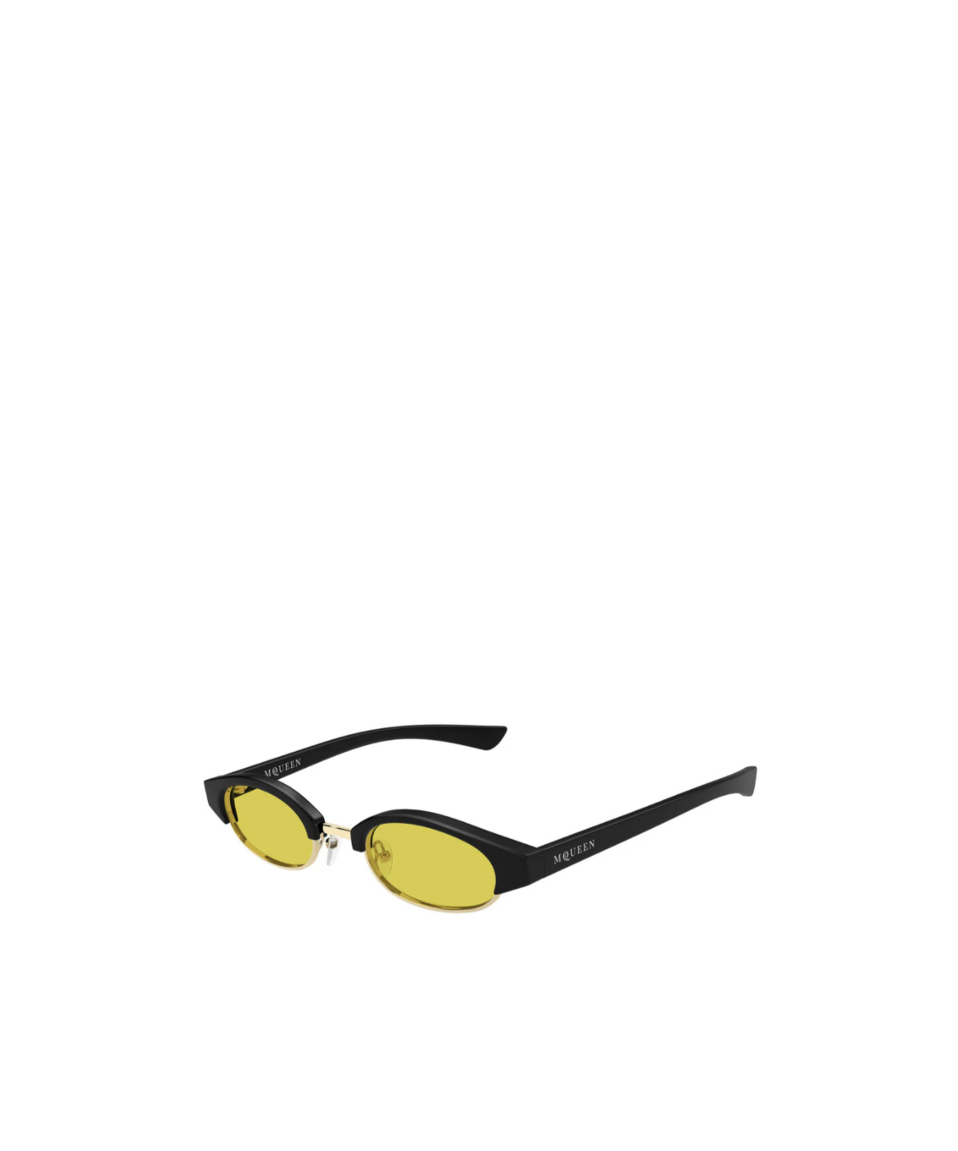 Alexander Mcqueen Geometric Sunglasses In Green