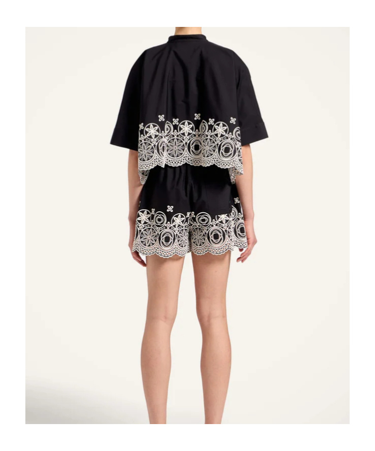 La Doublej Pull-up Shorts In Black