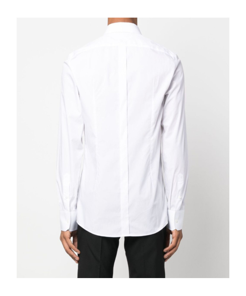 Dolce & Gabbana Martini Popeline Shirt With Spread Collar In White