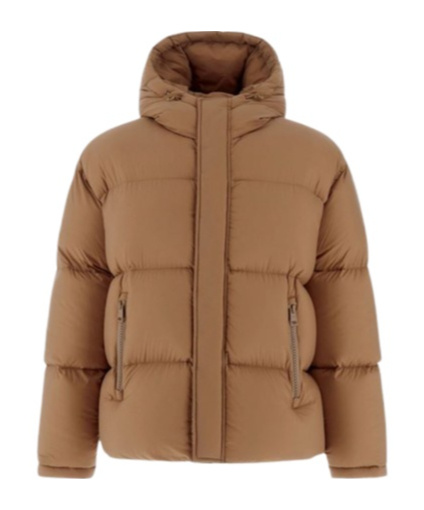 Herno Bomber Jacket In Ecoage In Camel