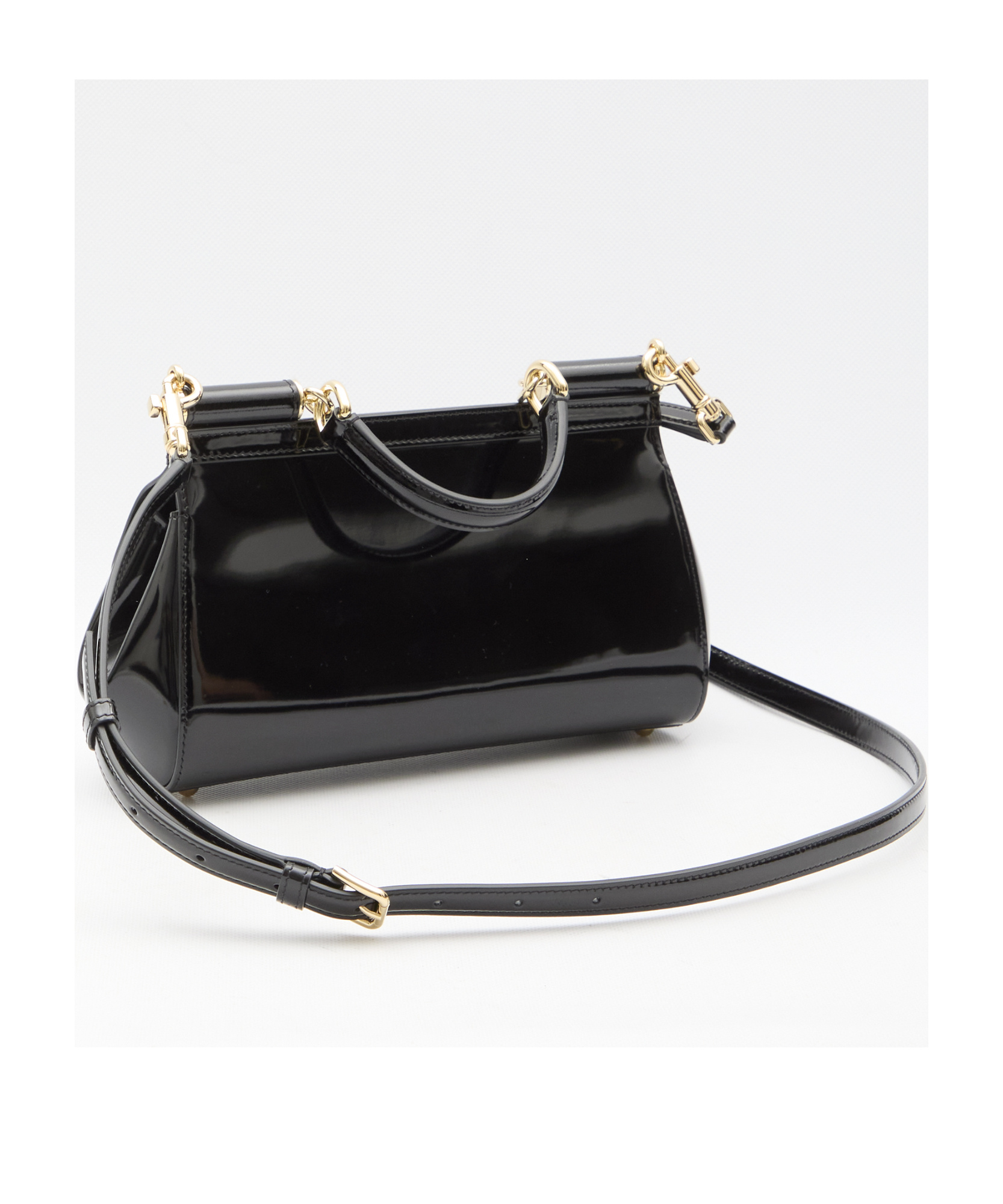 Dolce & Gabbana Elongated Sicily Cross Body Bag In Black
