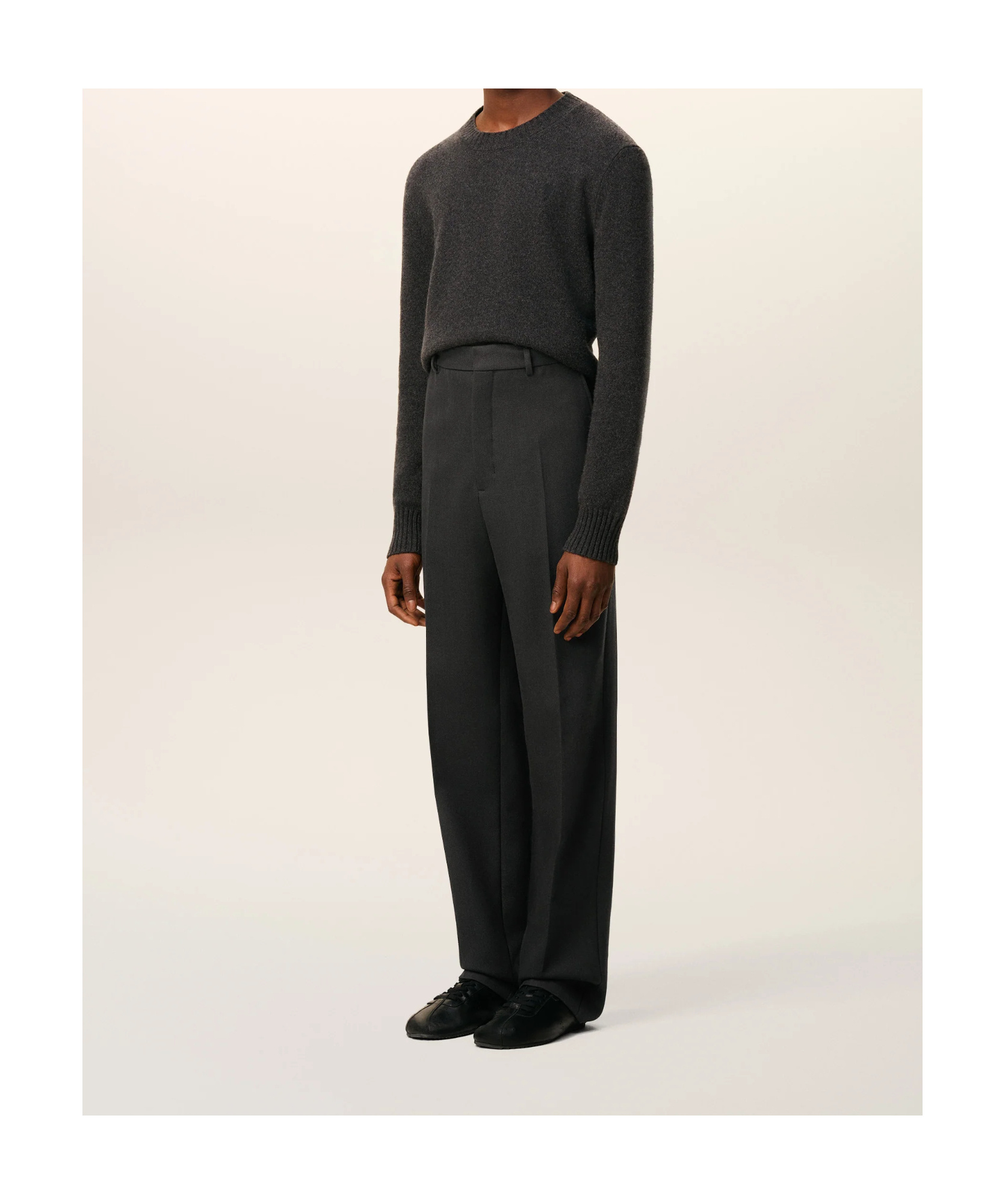 Ami Alexandre Mattiussi Ami Paris Trousers Wide Clothing In Black