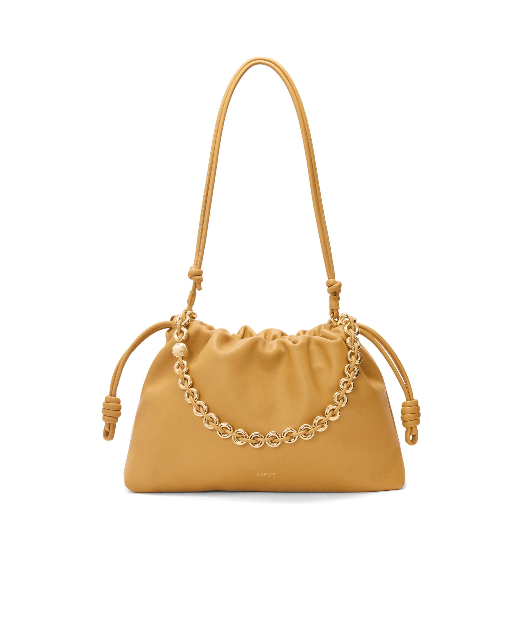 Loewe Large Flamenco Purse In Mellow Nappa Lambskin In Brown