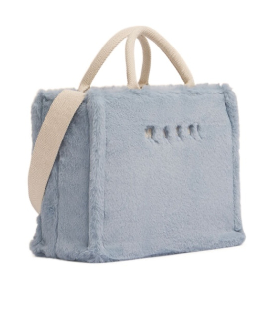 Marni Women Small Basket Tote Bag In Blue