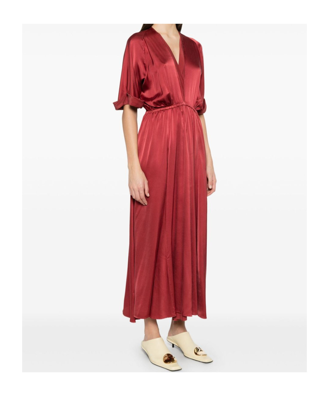 Forte Forte V-neck Midi Dress
