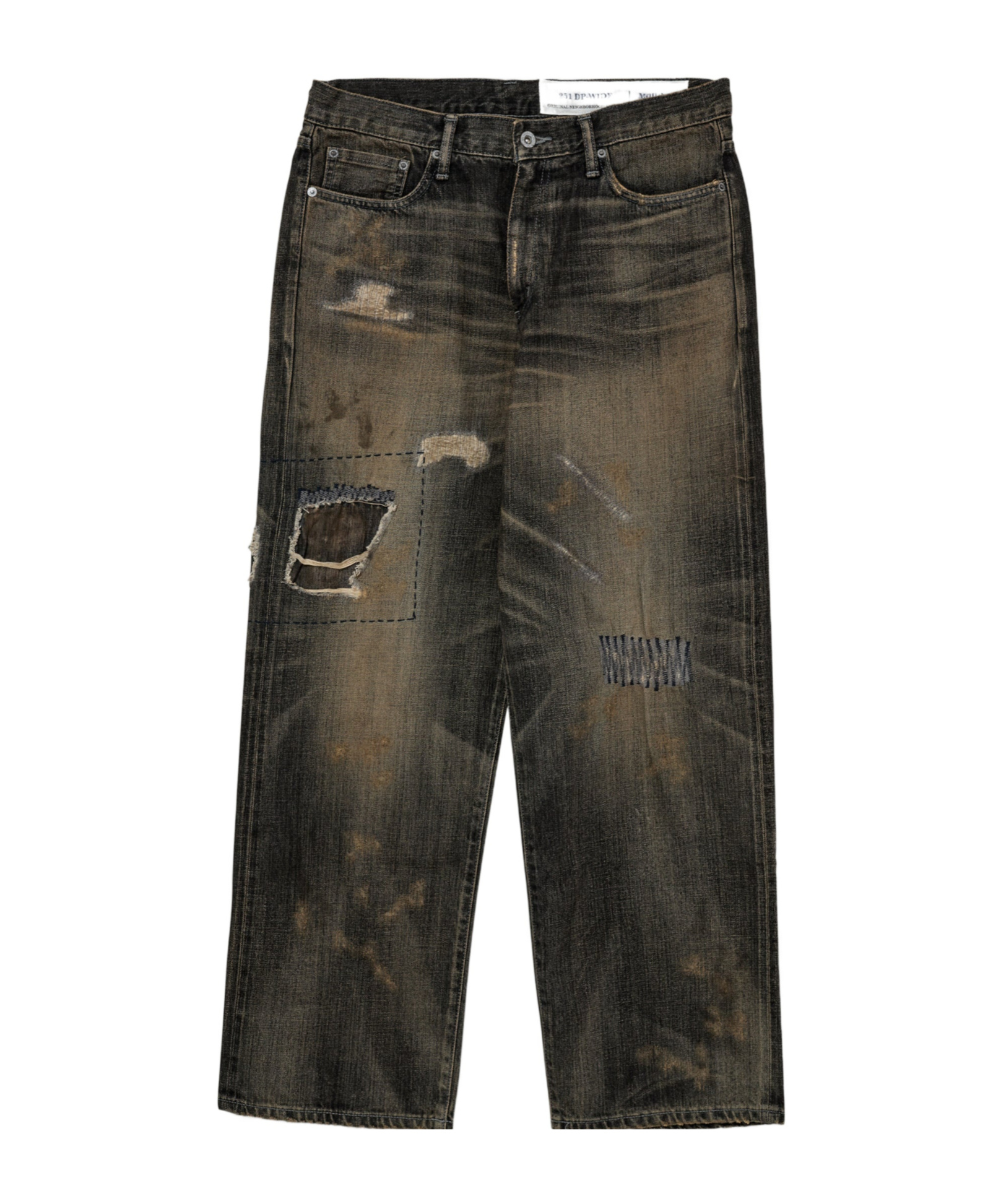 Neighborhood Jeans With Belt Loops In Black