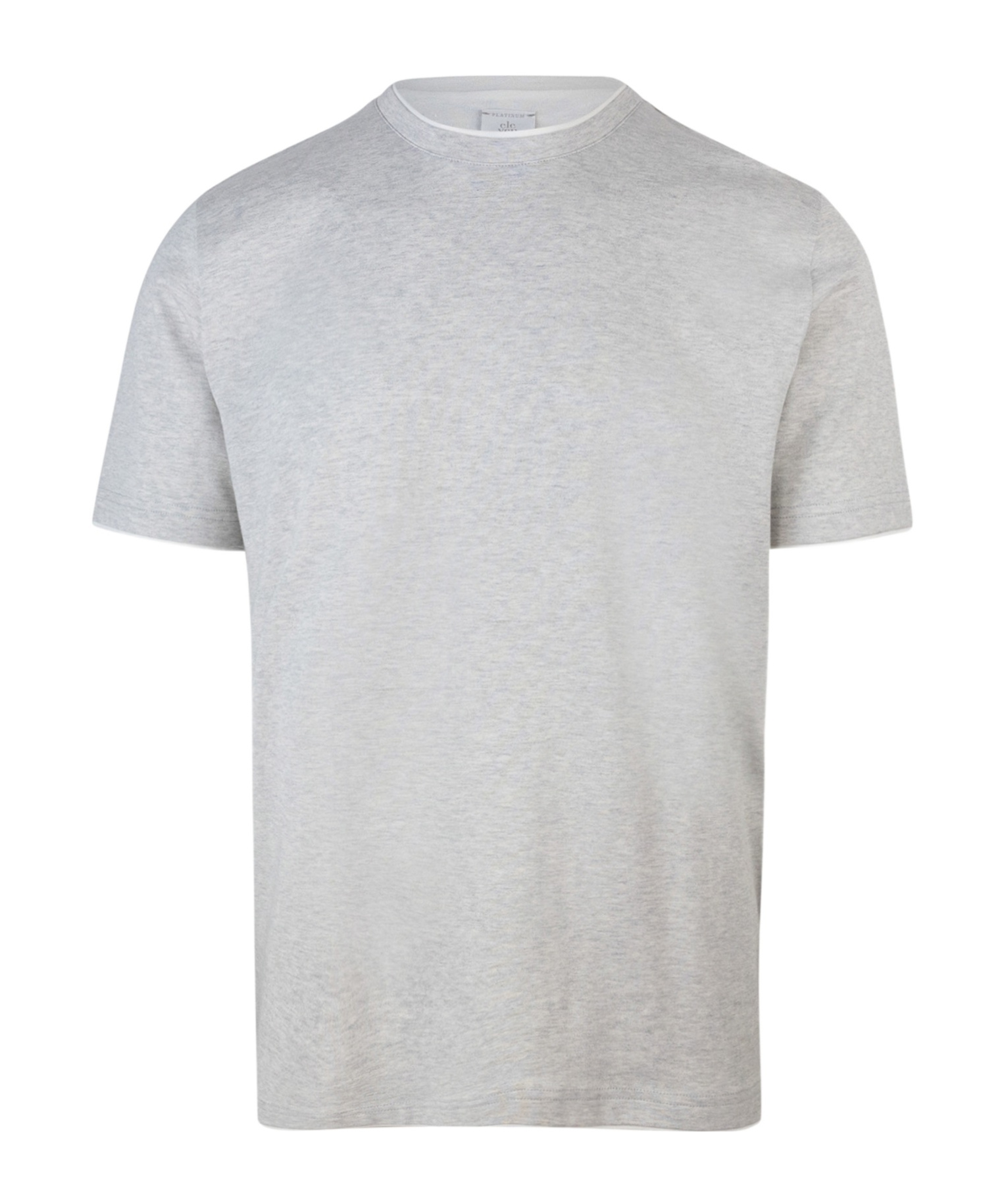 Eleventy Grey Crew Neck T-shirt In Gray