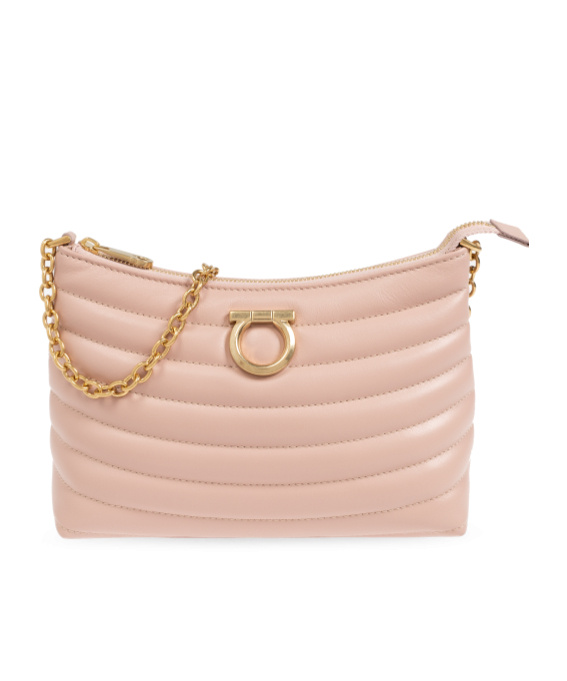 Ferragamo Gancini Zipped Shoulder Bag