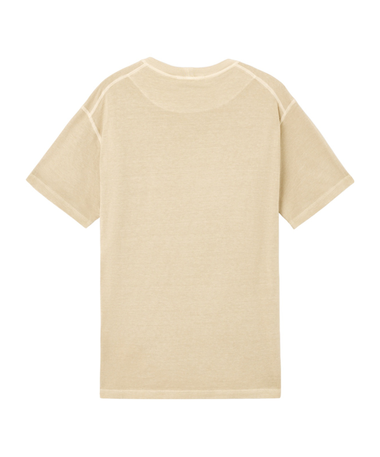 Stone Island 2100237 Organic Cotton Jersey 'fissato' Effect In Nude