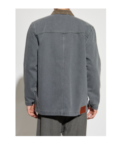 Officine Generale Long-sleeved Casual Jacket In Gray