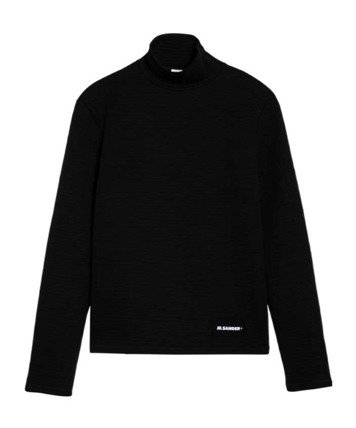 Jil Sander Padded Sweatshirt In Black