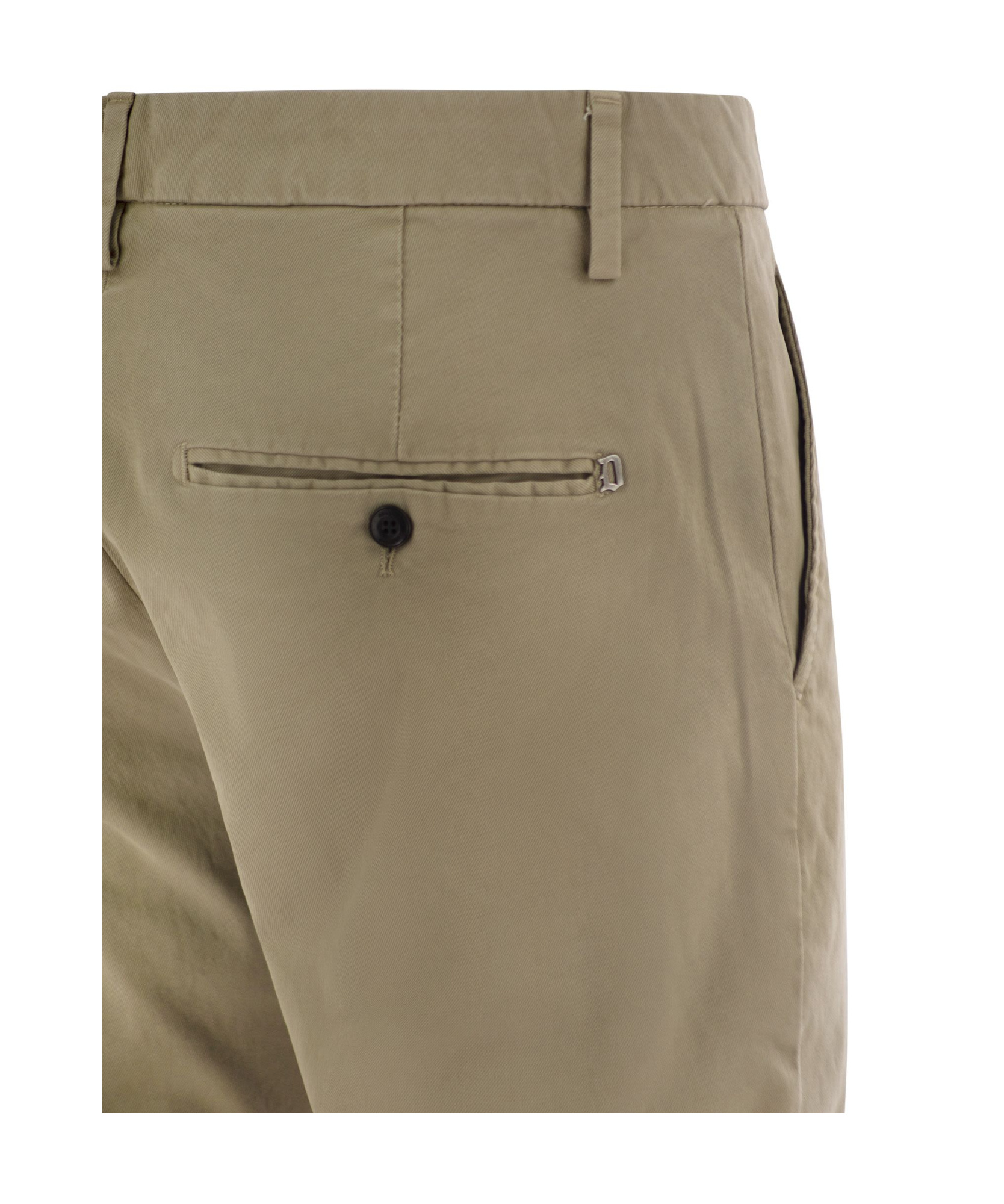 Dondup Spiritissimo Regular Chino Trousers In Light Gabardine In Gray