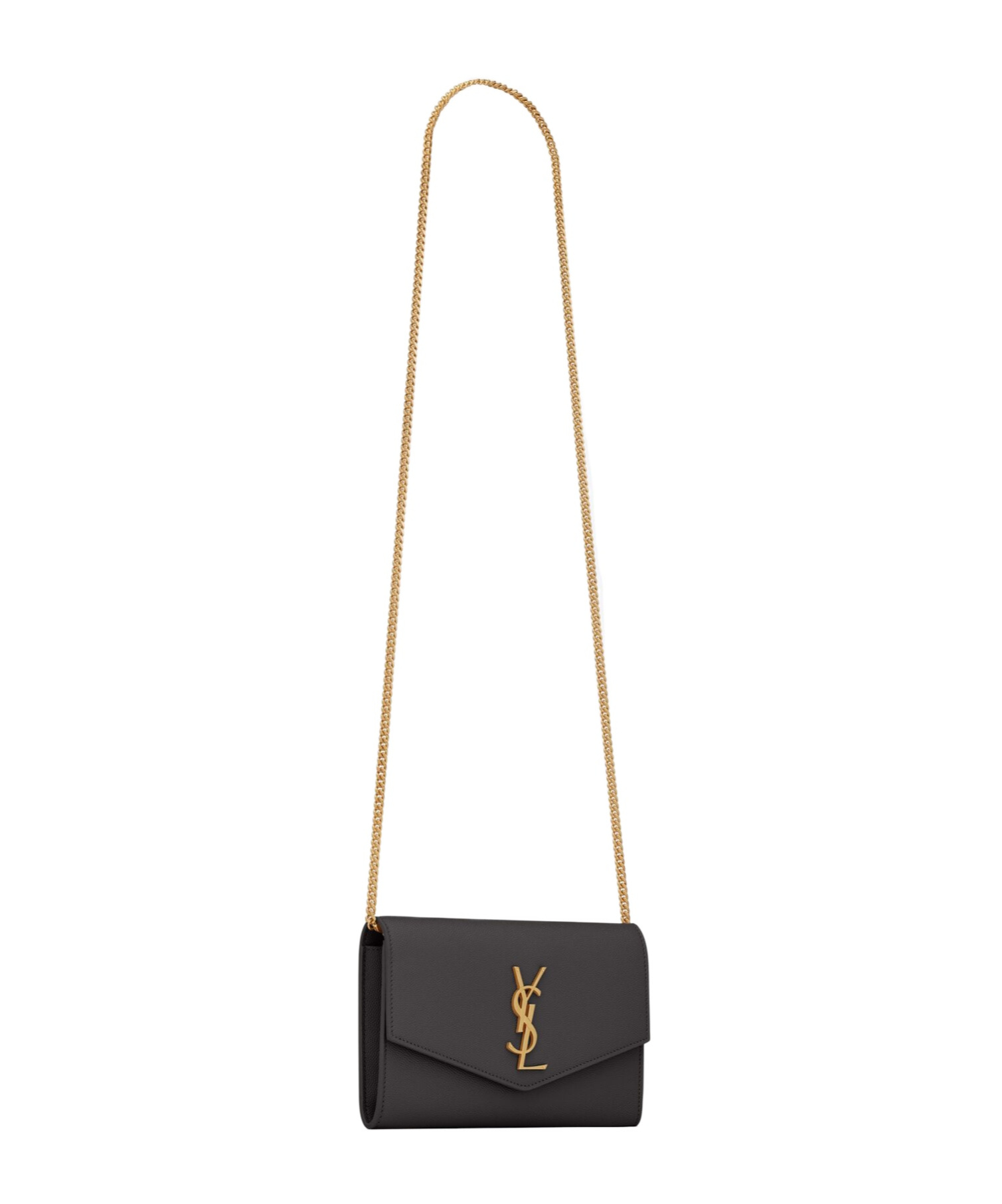 Saint Laurent Uptown Logo Crossbody Bag In Black