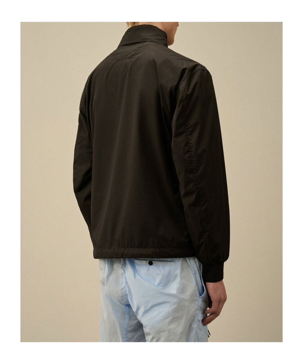 C.p. Company Utility Jacket With High Collar And Pockets In Black