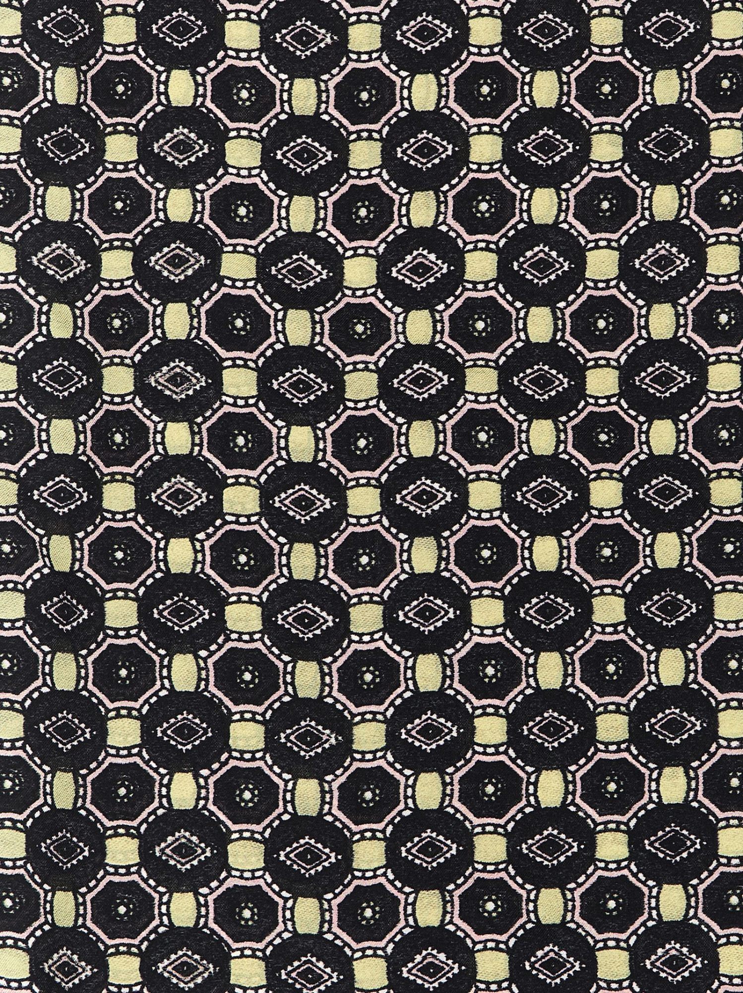 Dries Van Noten Geometric Pattern Silk Scarf With Intricate Detailing In Multi