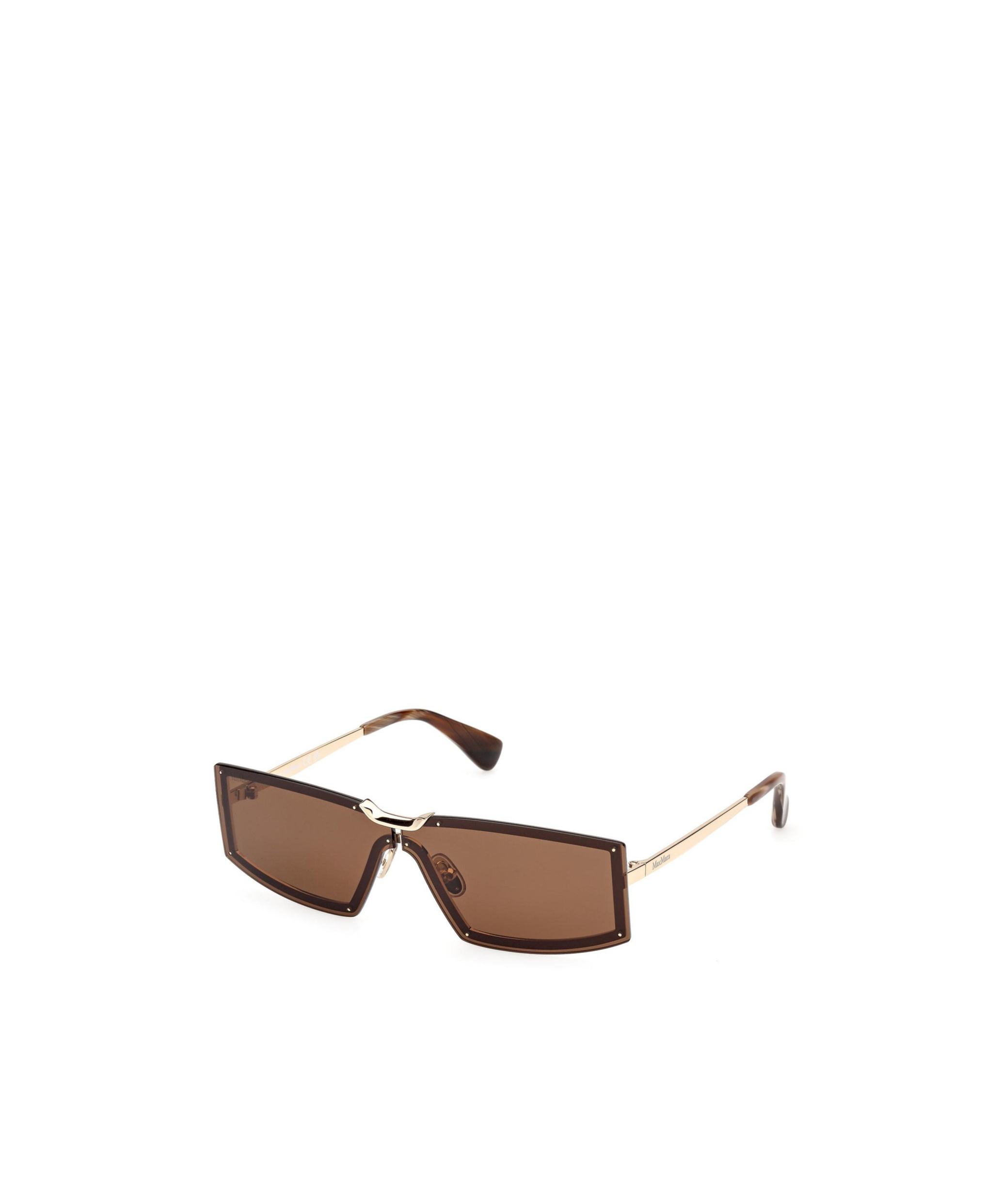 Max Mara Logo Sunglasses In Brown