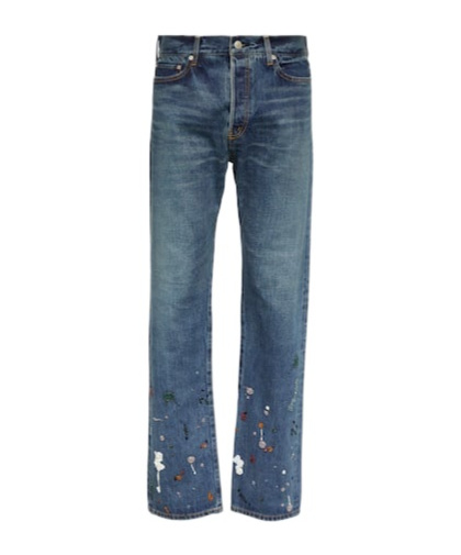 Undercover Beaded Straight Jeans In Blue