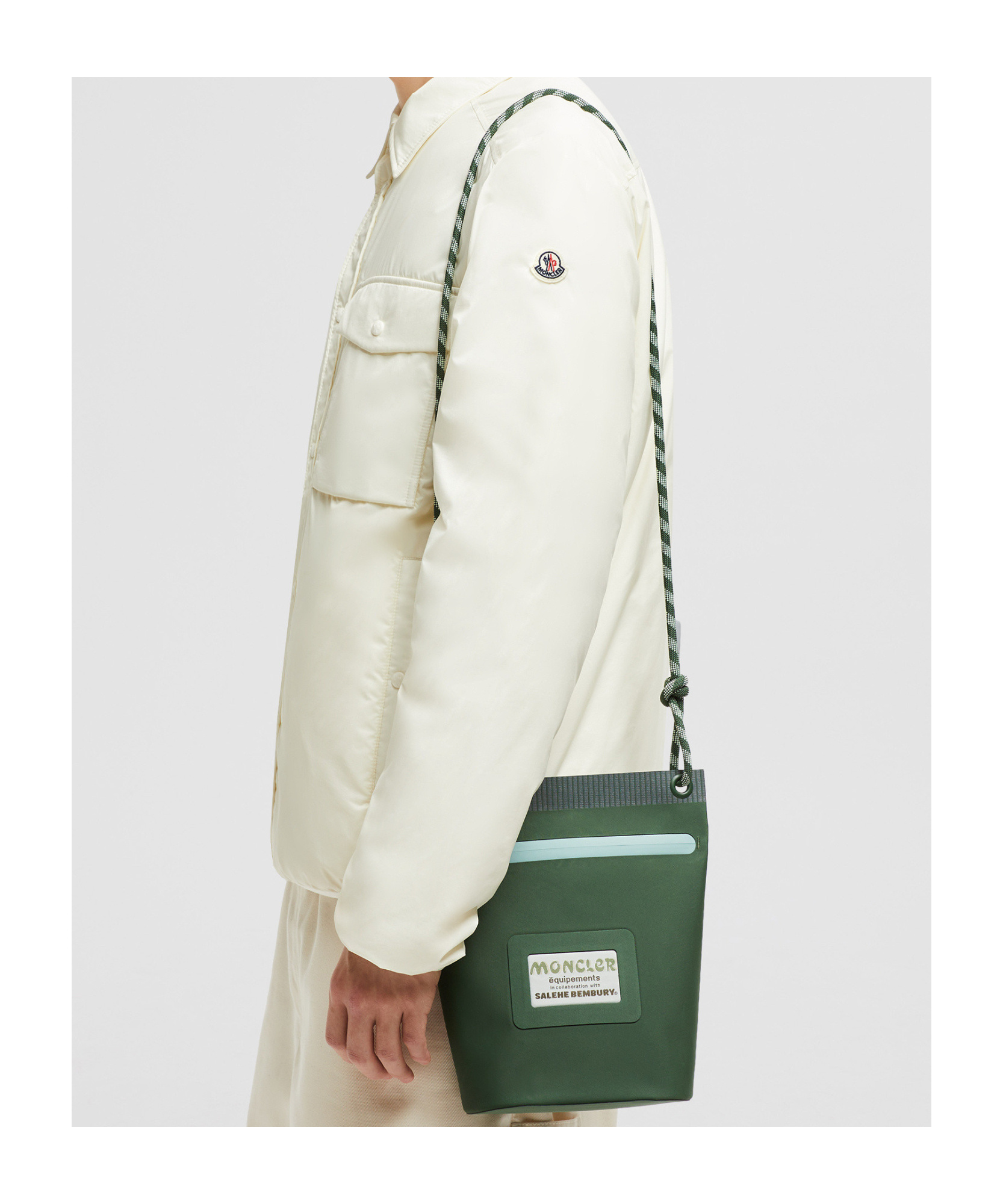 Moncler Amoeba By Salehe Bembury Clutch Bag In Green